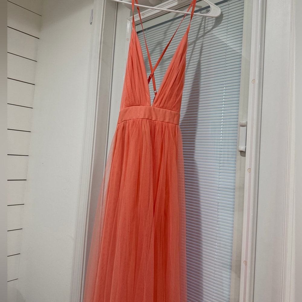 Luxxel Vibrant Coral Gown